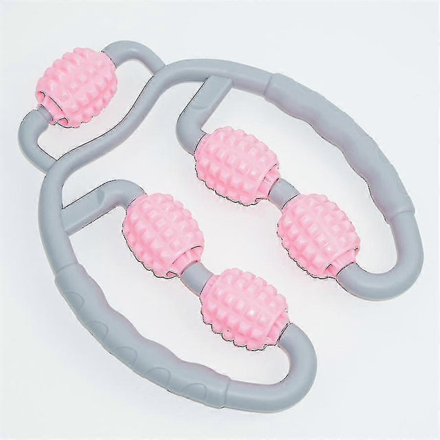 Fitness Foam Shaft Ring Leg Clamp Massager Eliminate Muscle Relaxation Wheel Calf Massage Roller | Ideal for All Surfaces, Kids & Adults | Match-Ready | Includes Pump & Needle | Durable & Long-Lasting