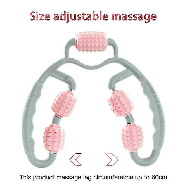 Fitness Foam Shaft Ring Leg Clamp Massager Eliminate Muscle Relaxation Wheel Calf Massage Roller | Ideal for All Surfaces, Kids & Adults | Match-Ready | Includes Pump & Needle | Durable & Long-Lasting