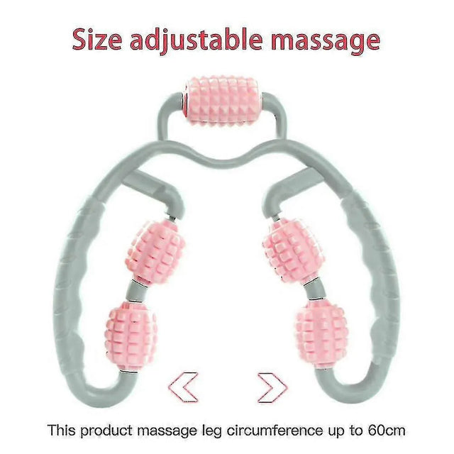 Fitness Foam Shaft Ring Leg Clamp Massager Eliminate Muscle Relaxation Wheel Calf Massage Roller | Ideal for All Surfaces, Kids & Adults | Match-Ready | Includes Pump & Needle | Durable & Long-Lasting