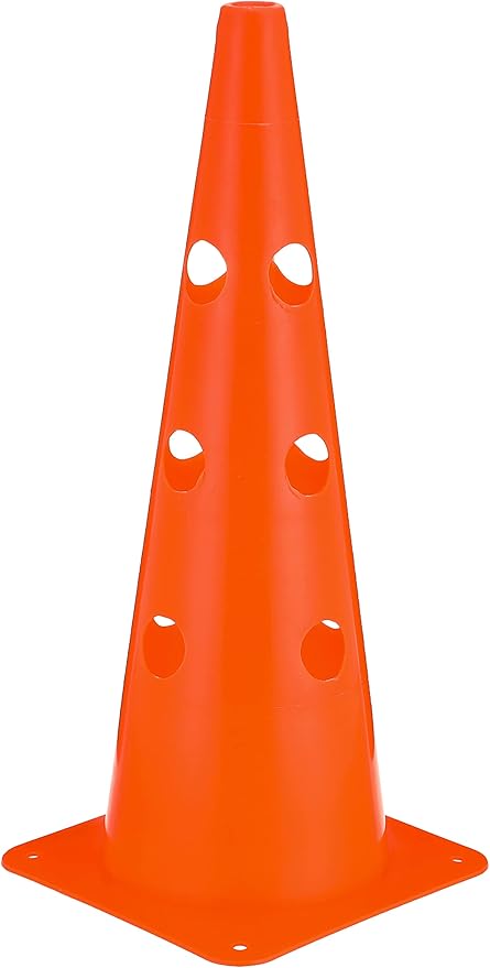 18cm"to 48cm" Sports Cones Plastic Traffic Training Cones, Training for Basketball, Football, Skateboarding Practice - Obstacle Course for Indoor and Outdoor Party Events | Ideal for All Surfaces, Kid and Adults