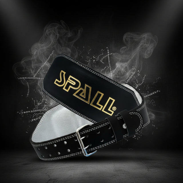 Weight Lifting Leather Belt Lower Back Support 4 Inches Wide Adjustable Buckle For Bodybuilding Home Gym Workouts Squats Strength Training And Fitness Exercise For Men And Women | Ideal for All Surfaces