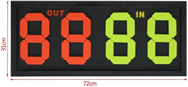 Football Referee Replacement Board Manual Scoreboard Digital Scoreboard Double Sided Display Football Player or Injury | Ideal for All Surfaces, Kids & Adults | Match-Ready | Includes Pump & Needle