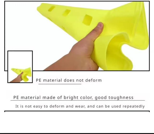 Fitness Training Funnel, Multifunctional Tower Plastic Cone, Infidelity Training | Ideal for All Surfaces, Kids & Adults | Match-Ready | Includes Pump & Needle | Durable & Long-Lasting Performance
