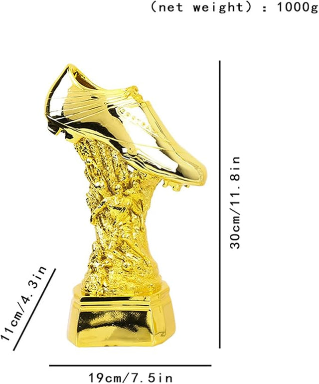 Golden Boot Trophy – European Creative Football Competition Award, School & Club Souvenir Resin Trophy