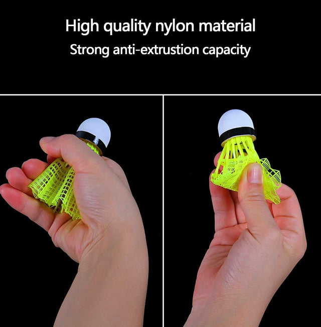 Badminton Shuttlecocks - 12 Pack Nylon Feather Shuttlecocks Birdies, Stable and Durable Sports Training High Speed Badminton Balls for Indoor Outdoor Game