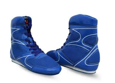 Boxing Shoes 36 to 44 Size Bodybuilding Wrestling Fight Boots Comfortable Movement High Traction Sport Foot Were For Training MMA Muay Thai Weight Lifting Athletic Equipment Walking Running Gym(SI-113