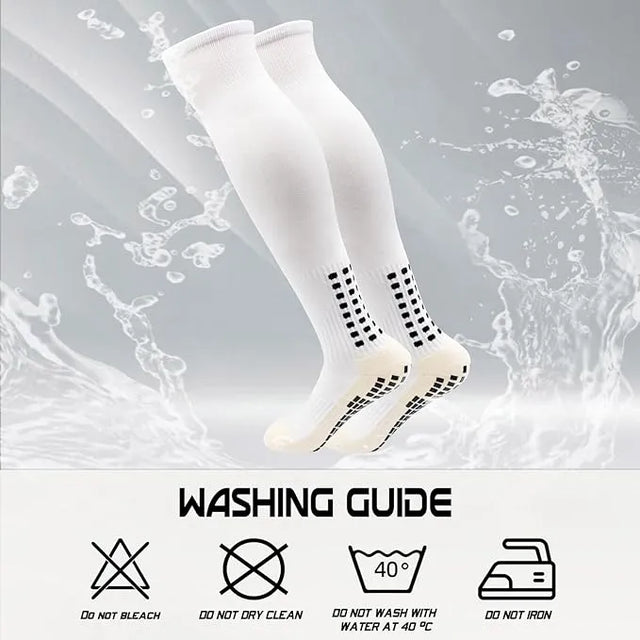 Unisex Adult Grip Soccer Socks for Men Knee soccer socks | Ideal for All Surfaces, Kids & Adults | Match-Ready | Includes Pump & Needle | Durable & Long-Lasting Performance