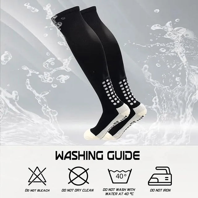 Unisex Adult Grip Soccer Socks for Men Knee soccer socks | Ideal for All Surfaces, Kids & Adults | Match-Ready | Includes Pump & Needle | Durable & Long-Lasting Performance