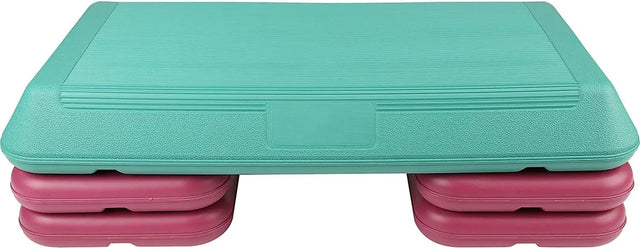Stepper Exercise Platform Aerobic Step Exercise Training Workout Stepper Workout Deck with Adjustable Riser Yoga Step For Home Gym Cardio & Palesta Pilates Yoga Sports