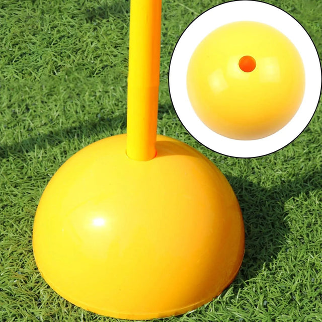 Football Door Pole Training Tool Sign Obstacle Marker Rod Base football accessories | Ideal for All Surfaces, Kids & Adults | Match-Ready | Includes Pump & Needle | Durable & Long-Lasting Performance