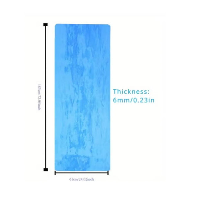 Camouflage Design 6mm Yoga Mat ? Non-Slip, Durable, and Comfortable Mat for Yoga, Pilates & Fitness | Ideal for All Surfaces, Kids & Adults | Match-Ready | Includes Pump & Needle | Durable & Long-Lasting Performance