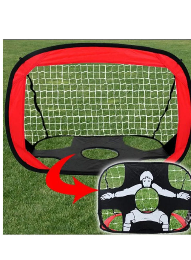 2 in 1 Soccer Goal for Kids Pop Up Kids Soccer Net Soccer Target with Carry Bag Perfect for Backyard Indoor Outdoor Sports and Practice | Ideal for All Surfaces, Kids & Adults | Match-Ready