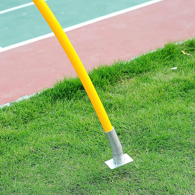 Set of 4 pcs Soccer Football Field Corner flags Portable Soccer Flags Soccer Poles, Dribbling Soccer Equipment for Training - (Soccer Poles Flags) | Ideal for All Surfaces, Kids & Adults | Match-Ready