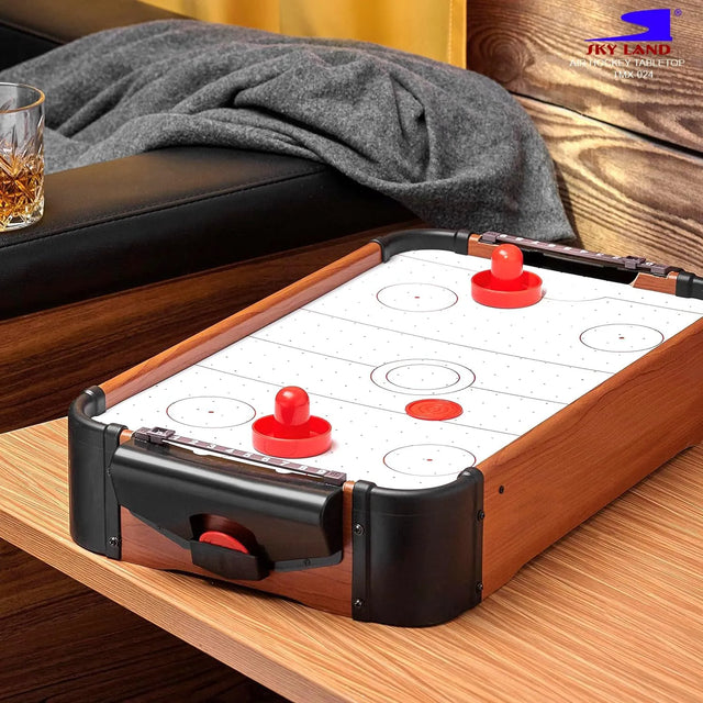 Air Hockey Tabletop Game - Tournament Air Hockey Table Game for Kids - 2 Strikers, 2 Pucks - | Ideal for All Surfaces, Kids & Adults | Match-Ready | Includes Pump & Needle | Durable & Long-Lasting Performance
