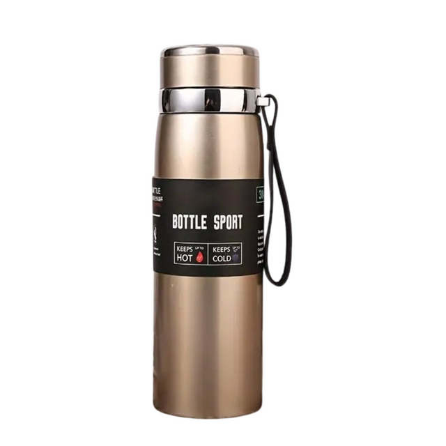 Double Wall Stainless Steel Travel Mug, 1000ml Insulated Water Bottle, Thermos for Car, Outdoor