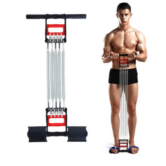 Five Spring Chest Expander Pulling Force Exerciser
