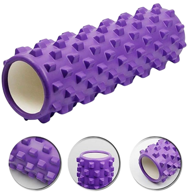 Foam Roller for Deep Tissue Massage, 34cm and 45cm, Muscle Therapy (Black, 34cm)