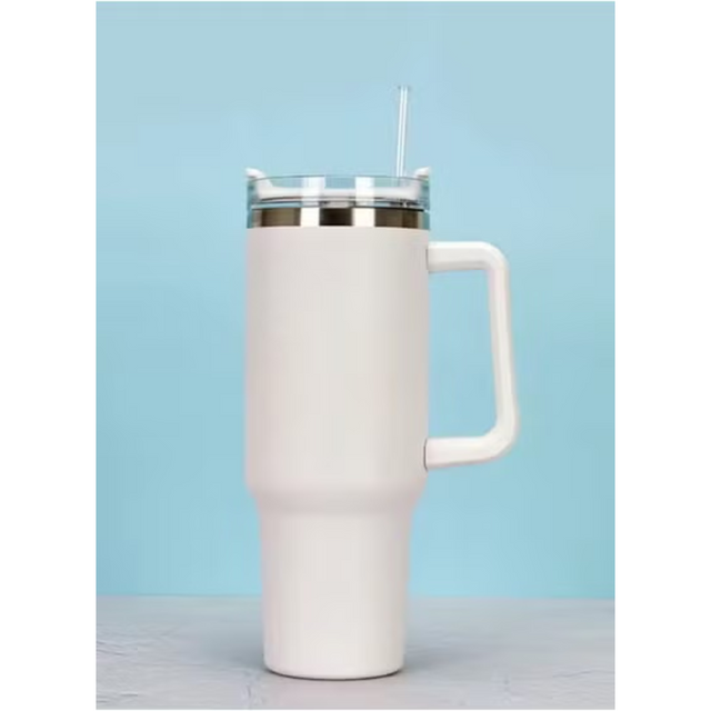 40 Oz Stainless Steel Mug Tumbler with Handle High-capacity Insulated Vacuum Mug Keep Cold and Hot Leak Proof Travel Coffee Mug