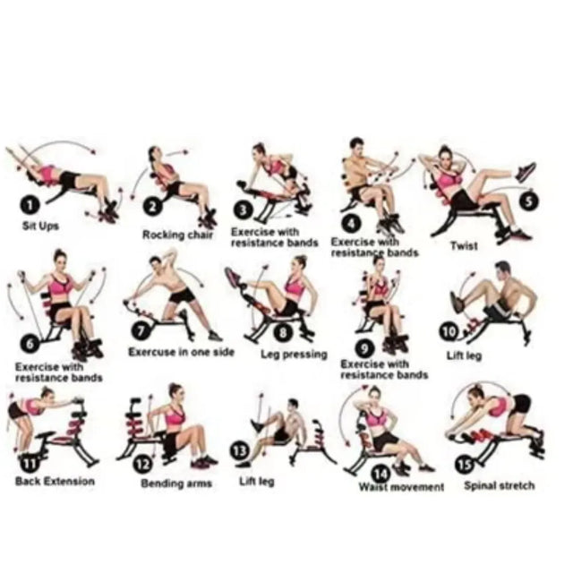 Seven Pack & Six Pack Care Fitness Machine ? Full Body Workout Equipment | Ideal for All Surfaces, Kids & Adults | Match-Ready | Includes Pump & Needle | Durable & Long-Lasting Performance