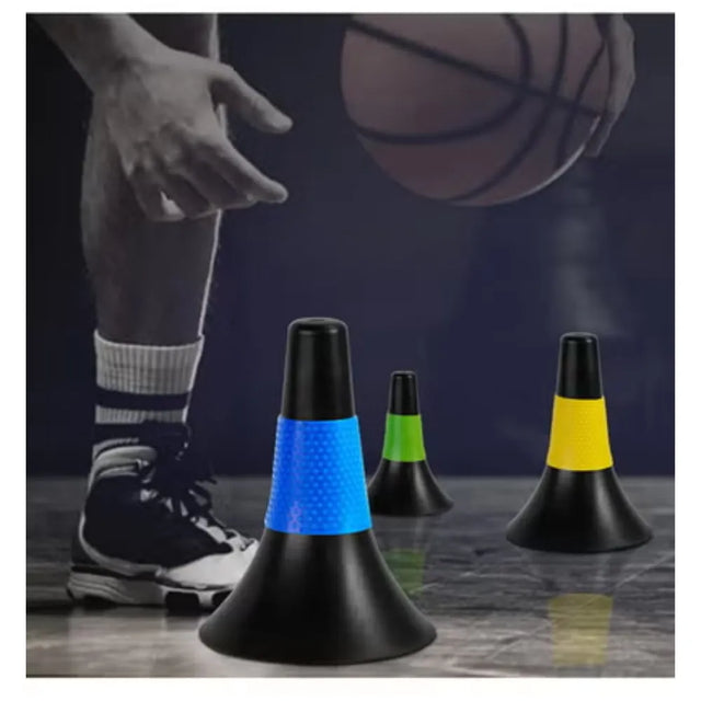 Agility Training Sport Cone, 9 Inches Marker Cones with Carry Bag, Basketball Training Cones for Soccer Football Basketball Speed Grab Drills and Training | Ideal for All Surfaces, Kids & Adults