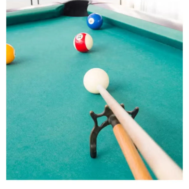 Billiard Bridge Head, Pool Cue Stick Bridge Screw-On Metal Billiard Accessories with Rubber Sleeves for Pool Table | Ideal for All Surfaces, Kids & Adults | Match-Ready | Includes Pump & Needle