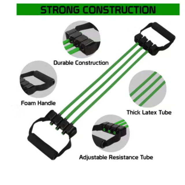 Chest Expander For Men And Women Adjustable Chest Expander Fitness Expander For Muscle Trainer Strength Trainer Grip Training Device | Ideal for All Surfaces, Kids & Adults | Match-Ready