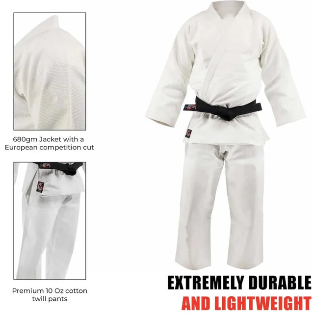 Judo Suit for Training & Competition ? All Sizes Available, Durable Martial Arts Uniform with Jacket & Pants-3117 | Ideal for All Surfaces, Kids & Adults | Match-Ready | Includes Pump & Needle