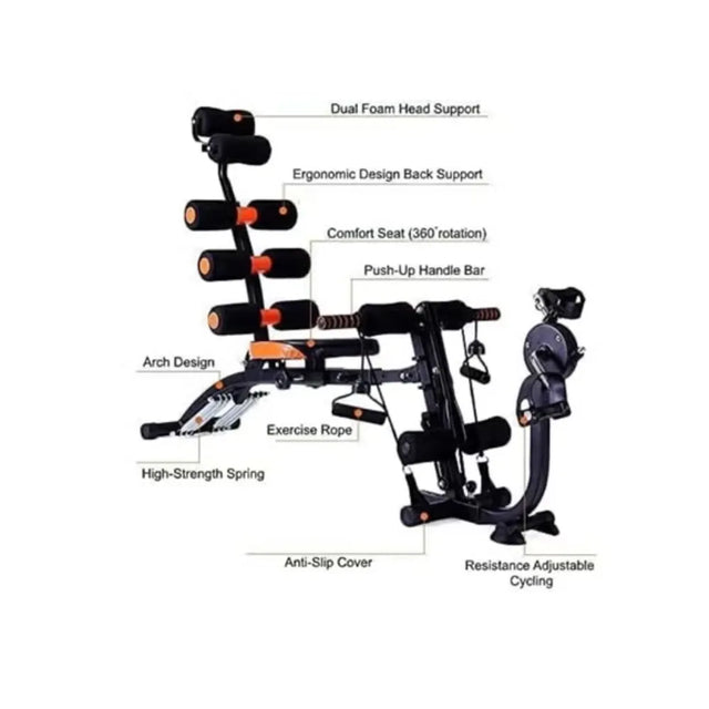 Seven Pack & Six Pack Care Fitness Machine ? Full Body Workout Equipment | Ideal for All Surfaces, Kids & Adults | Match-Ready | Includes Pump & Needle | Durable & Long-Lasting Performance