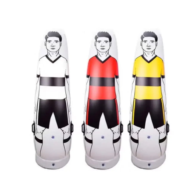 Soccer Training Equipment Pvc Inflatable Free Kick Football Dummy Goalkeeper Soccer Training Dummy | Ideal for All Surfaces, Kids & Adults | Match-Ready | Includes Pump & Needle | Durable & Long-Lasting