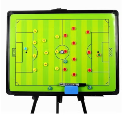 Football Soccer Magnetic Coaching Board Whiteboard With Display Stand, Carry Bag Dry Erase, Marker Pen and Magnets - Foldable and Portable Tactic Board Strategy Board Kit