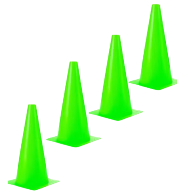 18cm"to 48cm" Sports Cones Plastic Traffic Training Cones, Training for Basketball, Football, Skateboarding Practice - Obstacle Course for Indoor and Outdoor Party Events