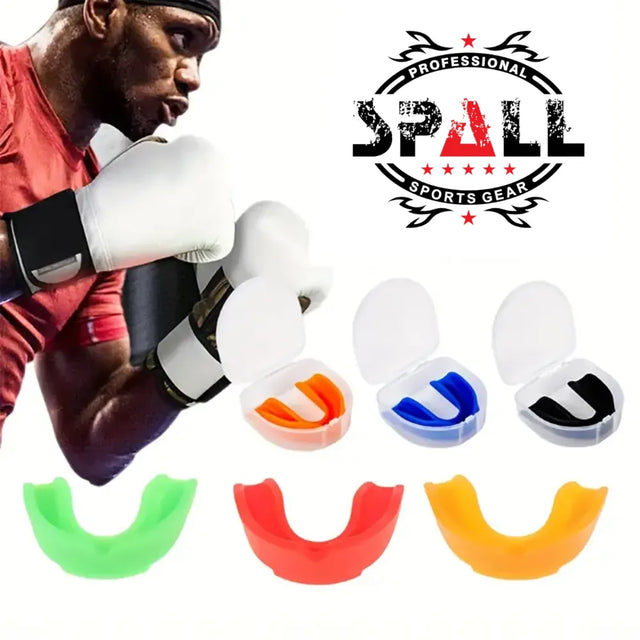 Mouthguards with Case,for Youth & Adult Sport Mouth Guards Mouthguard Gum Guard, Mouthguard Slim Fit for Boxing, Basketball, Hockey, Soccer | Ideal for All Surfaces, Kids & Adults | Match-Ready