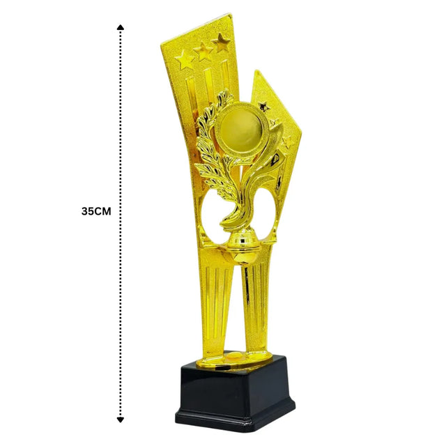 35cm Gold Football Trophy ? Premium Award for Soccer Champions, Tournaments & Sports Events | Ideal for All Surfaces, Kids & Adults | Match-Ready | Includes Pump & Needle | Durable & Long-Lasting Performance