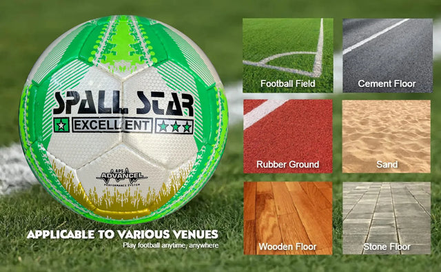 Football Soccer Ball For Matches World Cup Best Indoor/Outdoor Water Proof Ball For Professional Training And Match Men And Women Youth And Adult (CR-696) | Ideal for All Surfaces, Kids & Adults