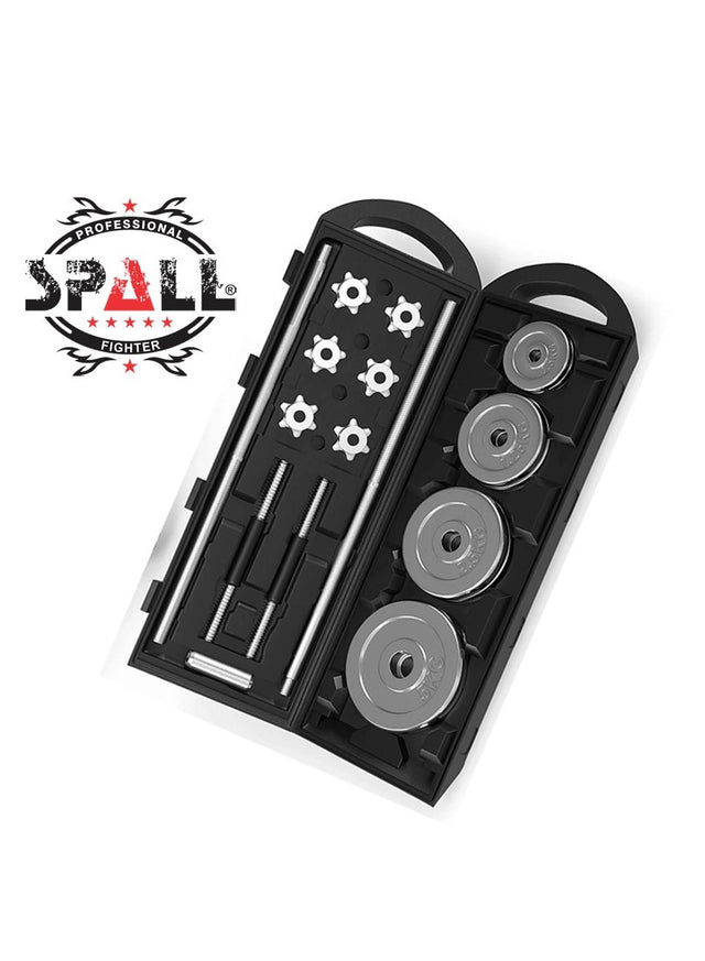 Adjustable Dumbbells Weight Set Free Weight With Connecting Rod Used As Barbell For Men And Women Home Gym Workout Training Fitness Equipment All Purpose (9210)