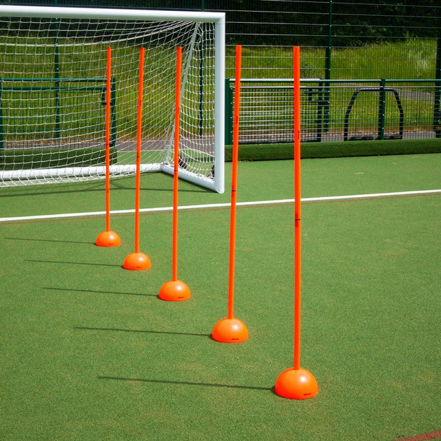 Football Door Pole Training Tool Sign Obstacle Marker Rod Base football accessories | Ideal for All Surfaces, Kids & Adults | Match-Ready | Includes Pump & Needle | Durable & Long-Lasting Performance