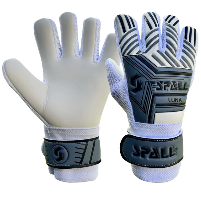 Spall GoalKeeper Goalie Football Soccer Gloves Strong Grip Protection Prevent Injuries For Training And Matches Men And Women (120-Luna) | Ideal for All Surfaces, Kids & Adults | Match-Ready