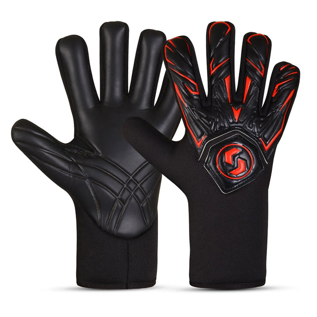 GoalKeeper Gloves Strong Grip For The Toughest Saves With Finger Spines To Give Splendid Protection To Prevent Injuries High Performance Pro Level Ideal For Men And Women(GK-365) | Ideal for All Surface, Kids and Adults