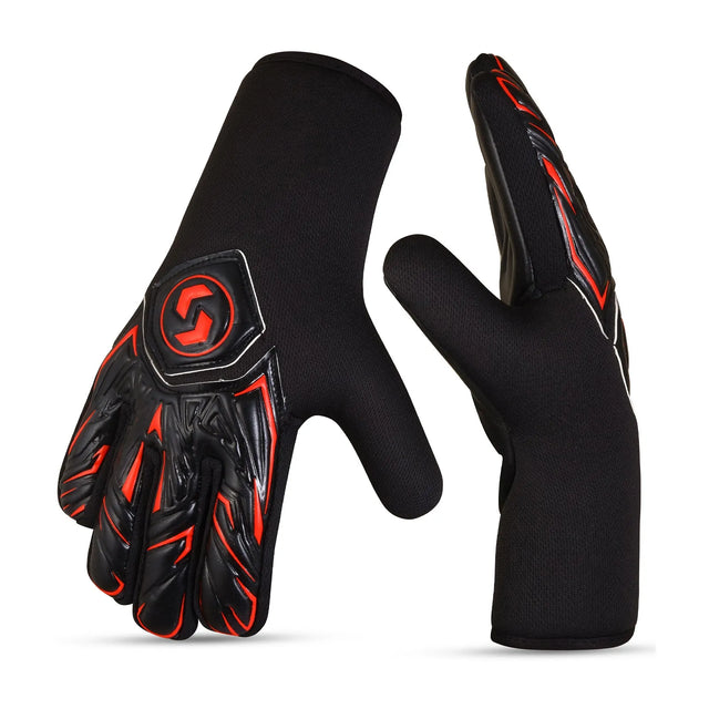 GoalKeeper Gloves Strong Grip For The Toughest Saves With Finger Spines To Give Splendid Protection To Prevent Injuries High Performance Pro Level Ideal For Men And Women(GK-365) | Ideal for All Surface, Kids and Adults