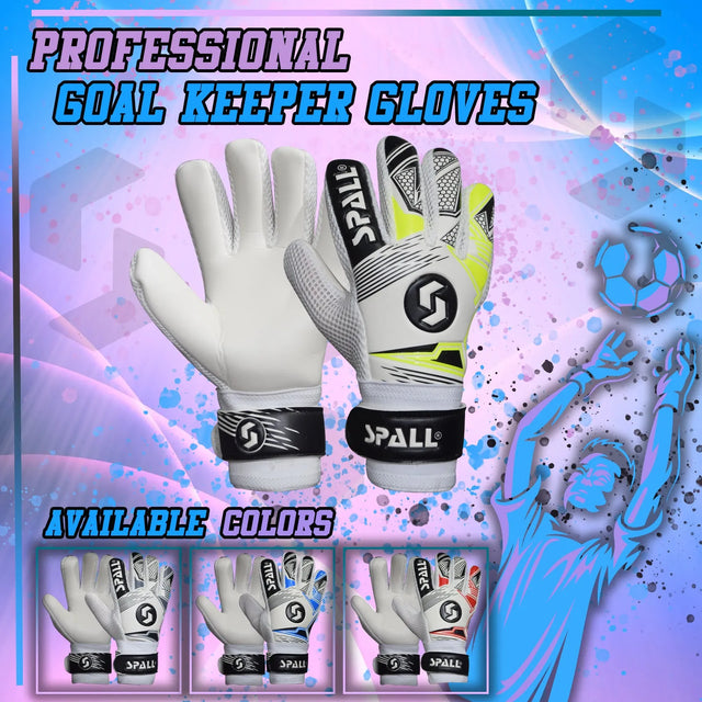 Soccer Goalkeeper Gloves, Professional Non-Slip Goalkeeper Gloves, With Strong Grip And Protection, Breathable And Wear-resistant Youth And Adult Protective Goalkeeper Gloves | Ideal for All Surfaces