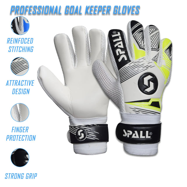 Soccer Goalkeeper Gloves, Professional Non-Slip Goalkeeper Gloves, With Strong Grip And Protection, Breathable And Wear-resistant Youth And Adult Protective Goalkeeper Gloves | Ideal for All Surfaces
