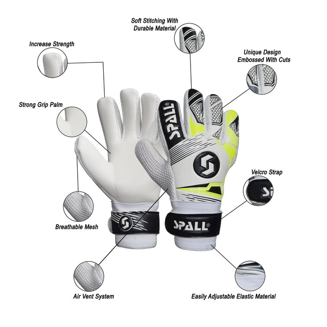 Soccer Goalkeeper Gloves, Professional Non-Slip Goalkeeper Gloves, With Strong Grip And Protection, Breathable And Wear-resistant Youth And Adult Protective Goalkeeper Gloves | Ideal for All Surfaces