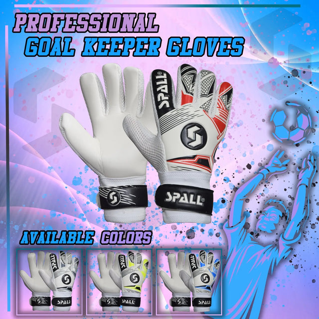 Soccer Goalkeeper Gloves, Professional Non-Slip Goalkeeper Gloves, With Strong Grip And Protection, Breathable And Wear-resistant Youth And Adult Protective Goalkeeper Gloves | Ideal for All Surfaces