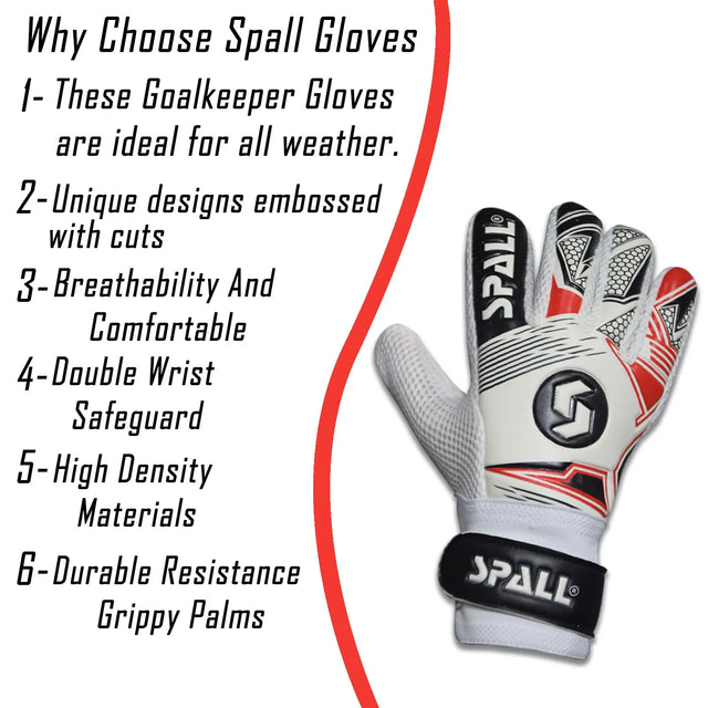 Soccer Goalkeeper Gloves, Professional Non-Slip Goalkeeper Gloves, With Strong Grip And Protection, Breathable And Wear-resistant Youth And Adult Protective Goalkeeper Gloves | Ideal for All Surfaces