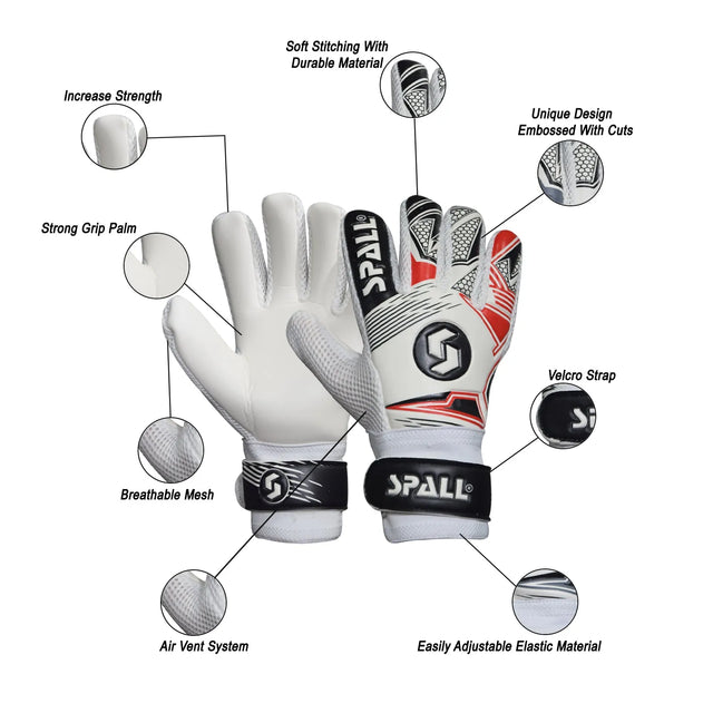 Soccer Goalkeeper Gloves, Professional Non-Slip Goalkeeper Gloves, With Strong Grip And Protection, Breathable And Wear-resistant Youth And Adult Protective Goalkeeper Gloves | Ideal for All Surfaces