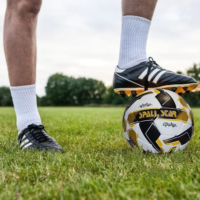 Football Soccer Ball For Matches World Cup Best Indoor/Outdoor Water Proof Ball For Professional Training And Match Men And Women Youth And Adult (GP-681) | Ideal for All Surfaces, Kids & Adults