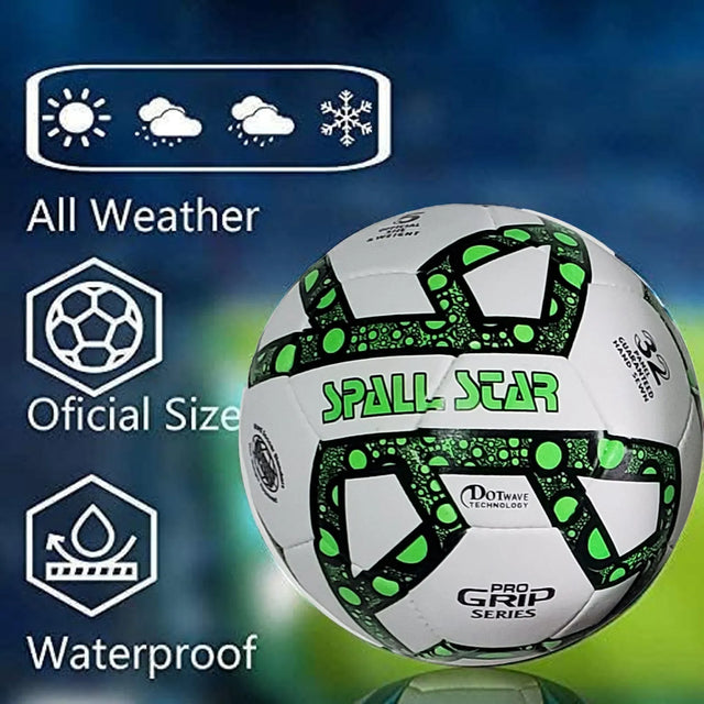 Football Soccer Ball For Matches World Cup Best Indoor/Outdoor Water Proof Ball For Professional Training And Match Men And Women Youth And Adult(GP-688) | Ideal for All Surfaces, Kids & Adults