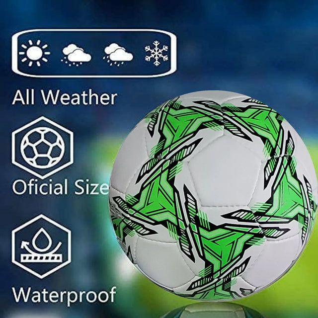 Football Soccer Ball For Matches World Cup Best Indoor/Outdoor Water Proof Ball For Professional Training And Match Men And Women Youth And Adult(GP-698) | Ideal for All Surfaces, Kids & Adults
