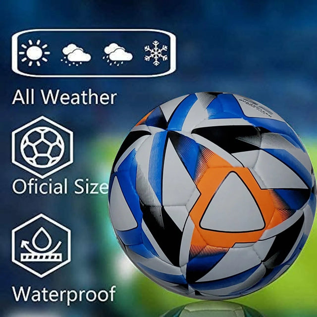 Football Soccer Ball For Matches World Cup Best Indoor/Outdoor Water Proof Ball For Professional Training And Match Men And Women Youth And Adult(GP-719) | Ideal for All Surfaces, Kids & Adults