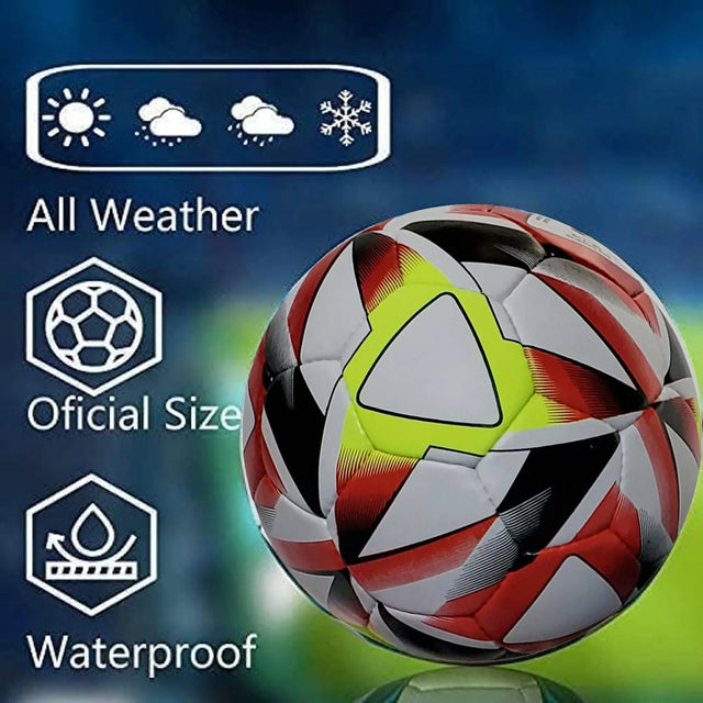 Football Soccer Ball For Matches World Cup Best Indoor/Outdoor Water Proof Ball For Professional Training And Match Men And Women Youth And Adult(GP-719) | Ideal for All Surfaces, Kids & Adults